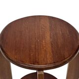 Art Deco Side Table Plant Table Oak 1950s Design