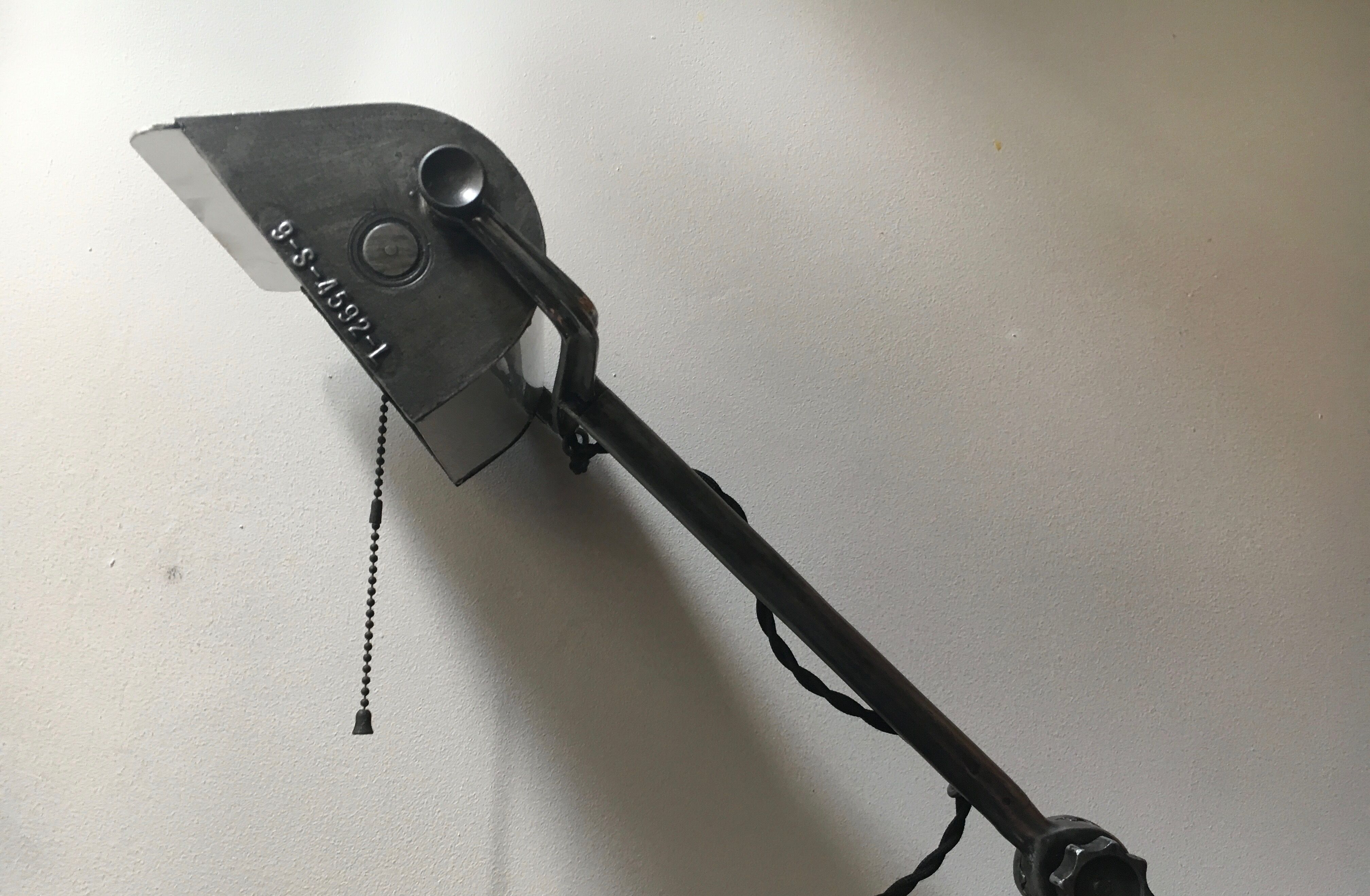 Old lamp wall mounted articulated