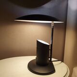 Lampe de bureau en plastique vintage jaune noir 80s