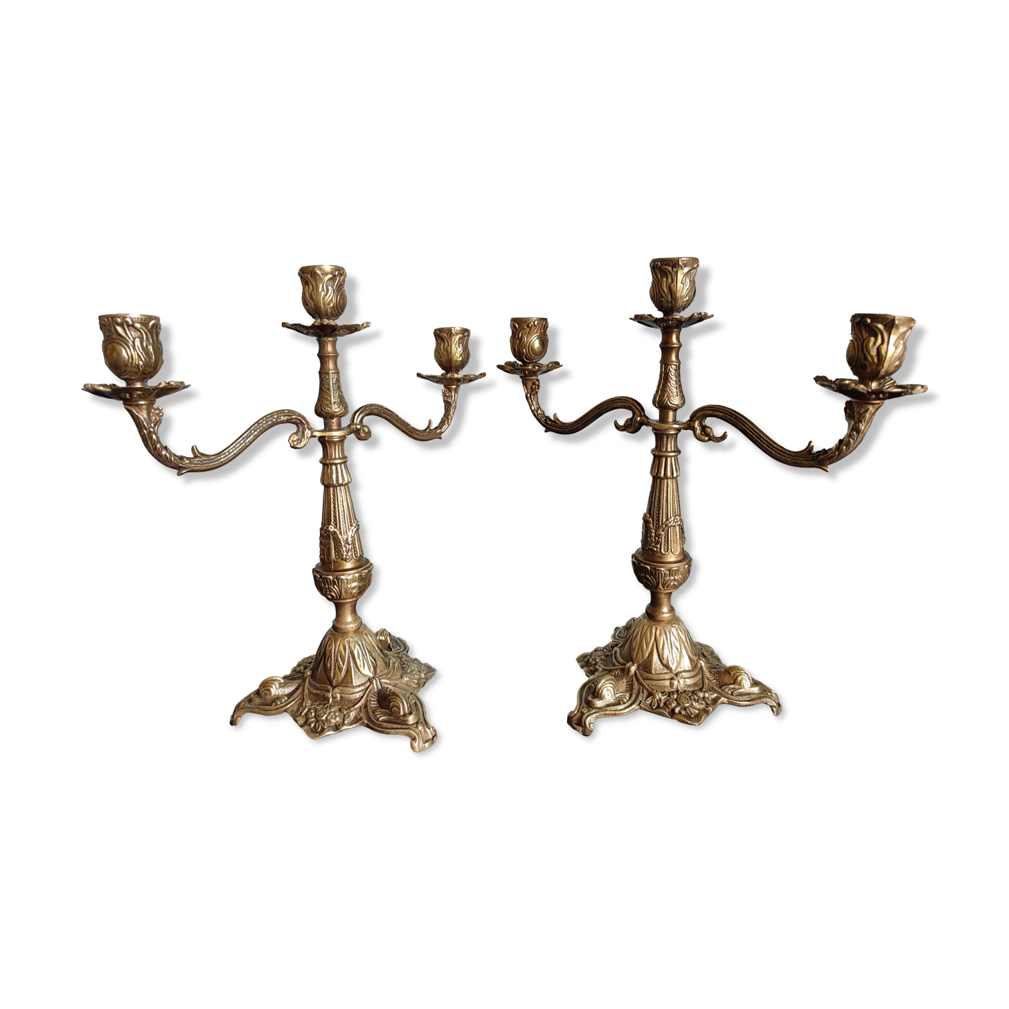 Pair of vintage candlesticks