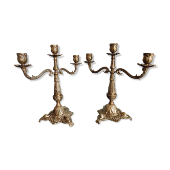 Pair of vintage candlesticks