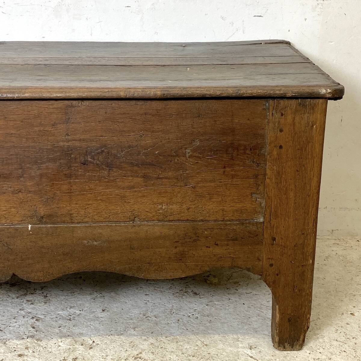 18th century solid oak chest