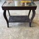Moroccan carved wood table