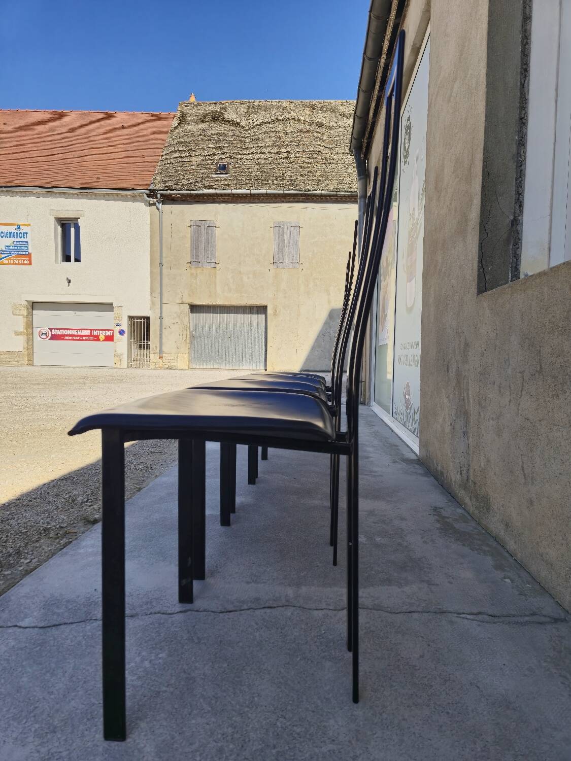 Set of 4 chairs Design Italy signed Cattelan 1980 vintage