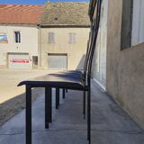 Set of 4 chairs Design Italy signed Cattelan 1980 vintage