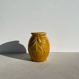 Provençal vase / Mustard yellow olive pot Proceram