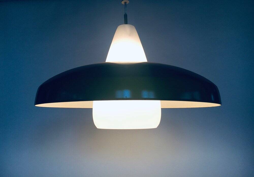 Mid-Century Modern Dutch Pendant Lamp attributed to Philips, 1950s