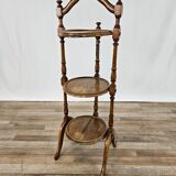 70s coffee table in walnut with closable shelves