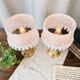 Duo de lampes romantiques en bronze