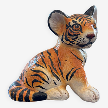 Hand-painted young old tiger