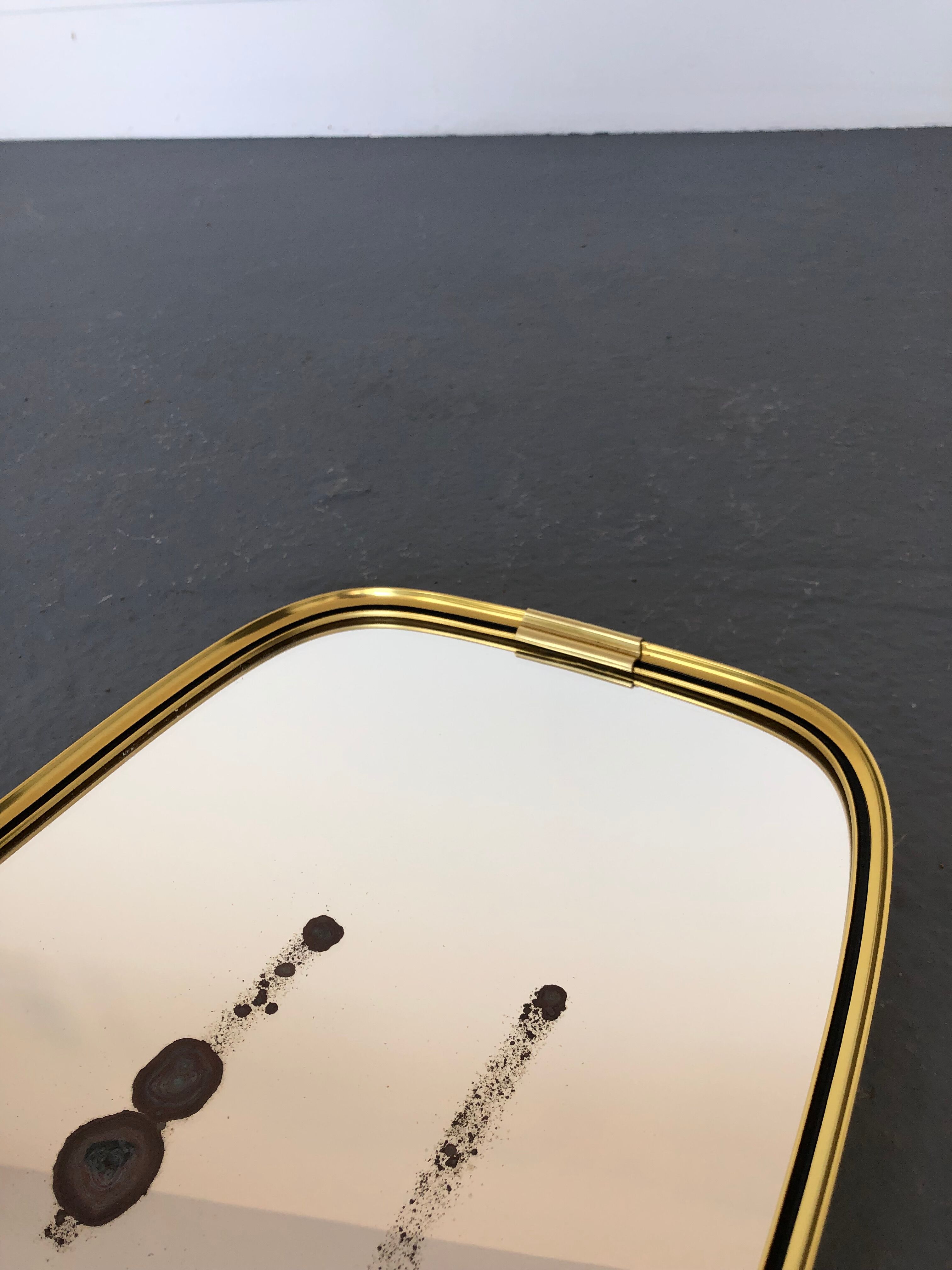 Miroir rockabilly années 1970 26x78cm