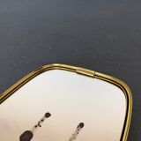 Rockabilly mirror, 1970s 26x78cm