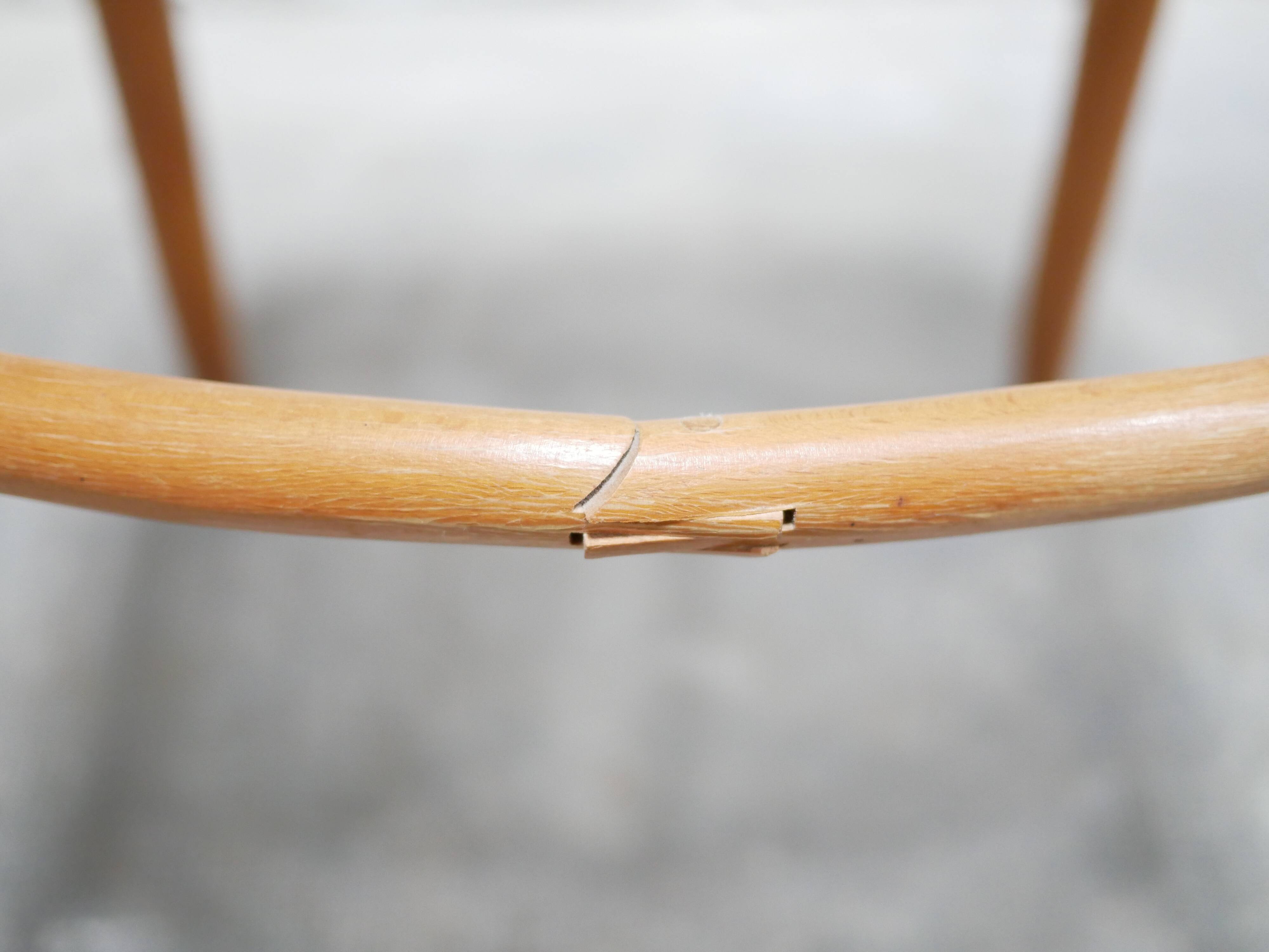 Chaise cannée vintage par J. Hoffmann, éditions Thonet