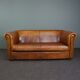 Beautifully colored 2.5-seater cowhide sofa