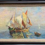 Seascape. In the style of impressionism.
