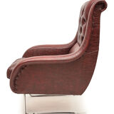 Pair of Varam armchairs with ottoman