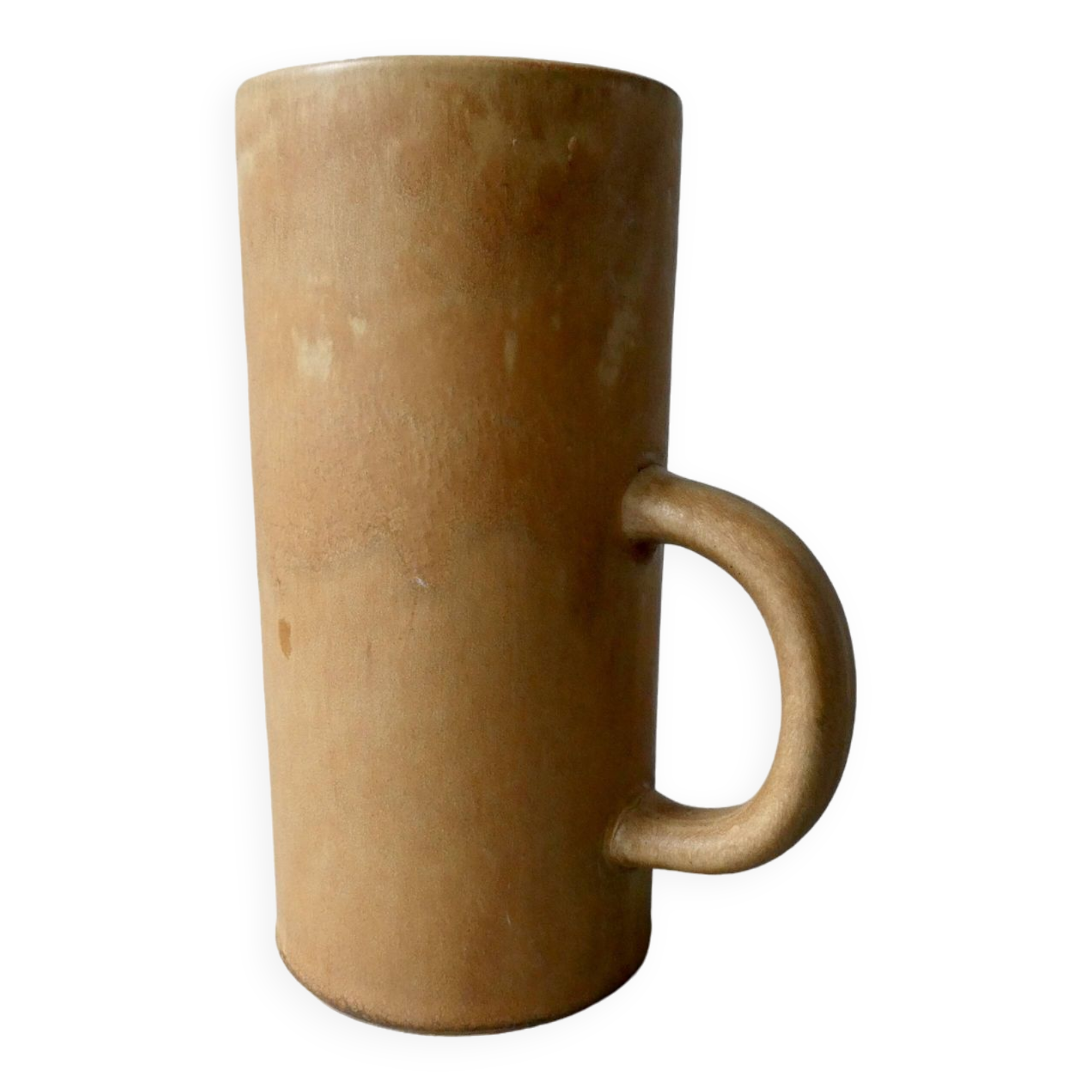 Natural tone stoneware vase