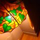 Tiffany-style stained glass pendant light