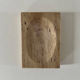 Travertine soap dish / pocket emptier, Italy 1970