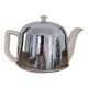 Bell porcelain and vintage stainless steel teapot
