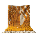 Beni Oura Orange Handwoven Rug, Size 100 x 200 cm