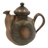 Large glazed stoneware teapot, Denmark 60's