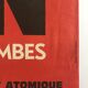 Siné, no to all bombs / mcaa, 1963-68. original duotone poster