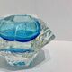 Sommerso trinket tray - Murano blown glass, Italy 1970