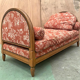 Banquette modulable art déco en hetre teinté XXe siècle