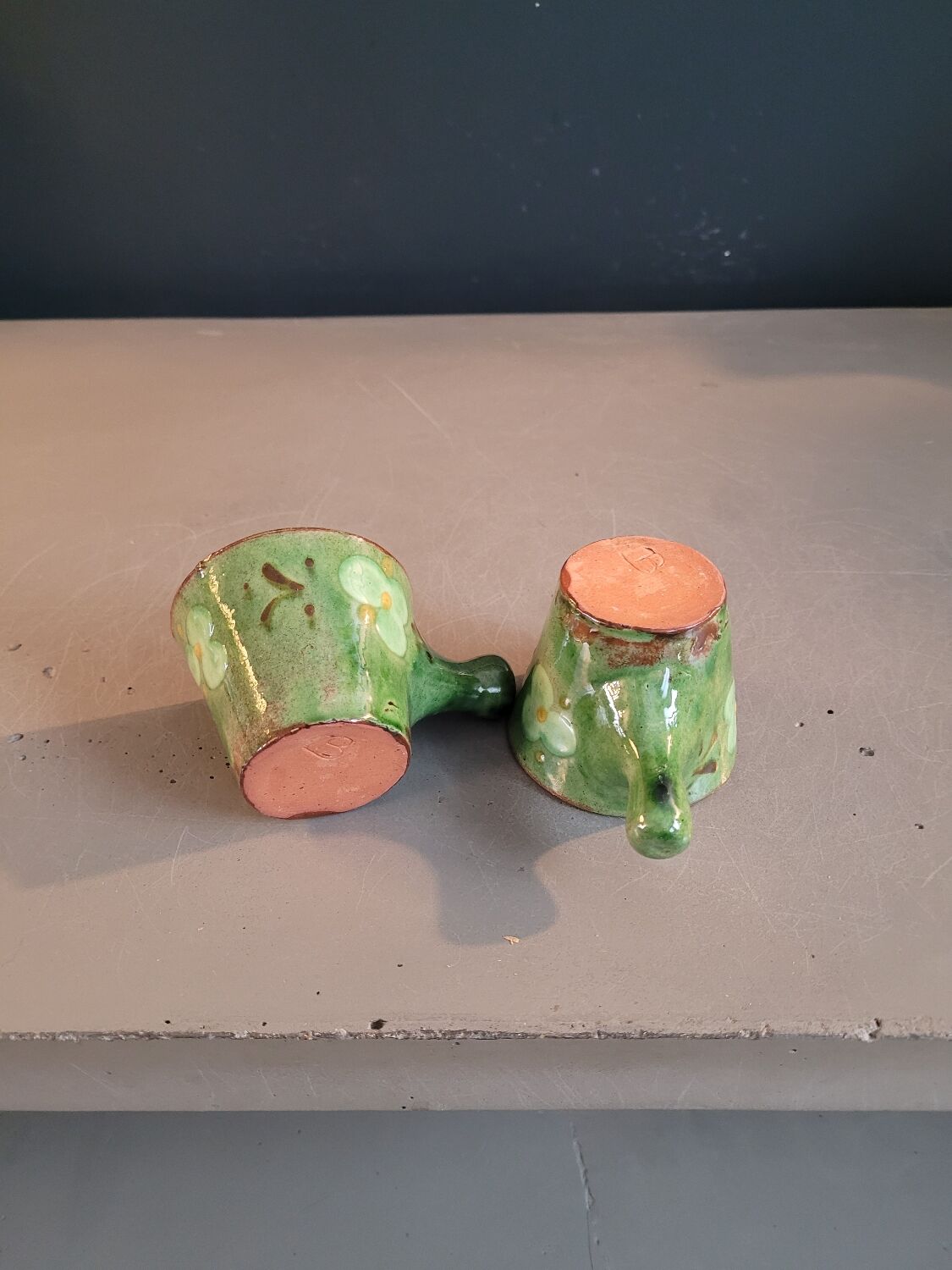 Pair of ceramic coffee cups