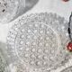 Round dish with crystal bell