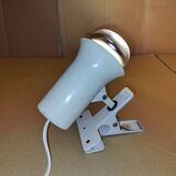 Vintage white clip-on spotlight lamp Lita