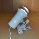 Vintage white clip-on spotlight lamp Lita