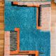Traditional handmade carpet 250cm x 150cm Moroccan