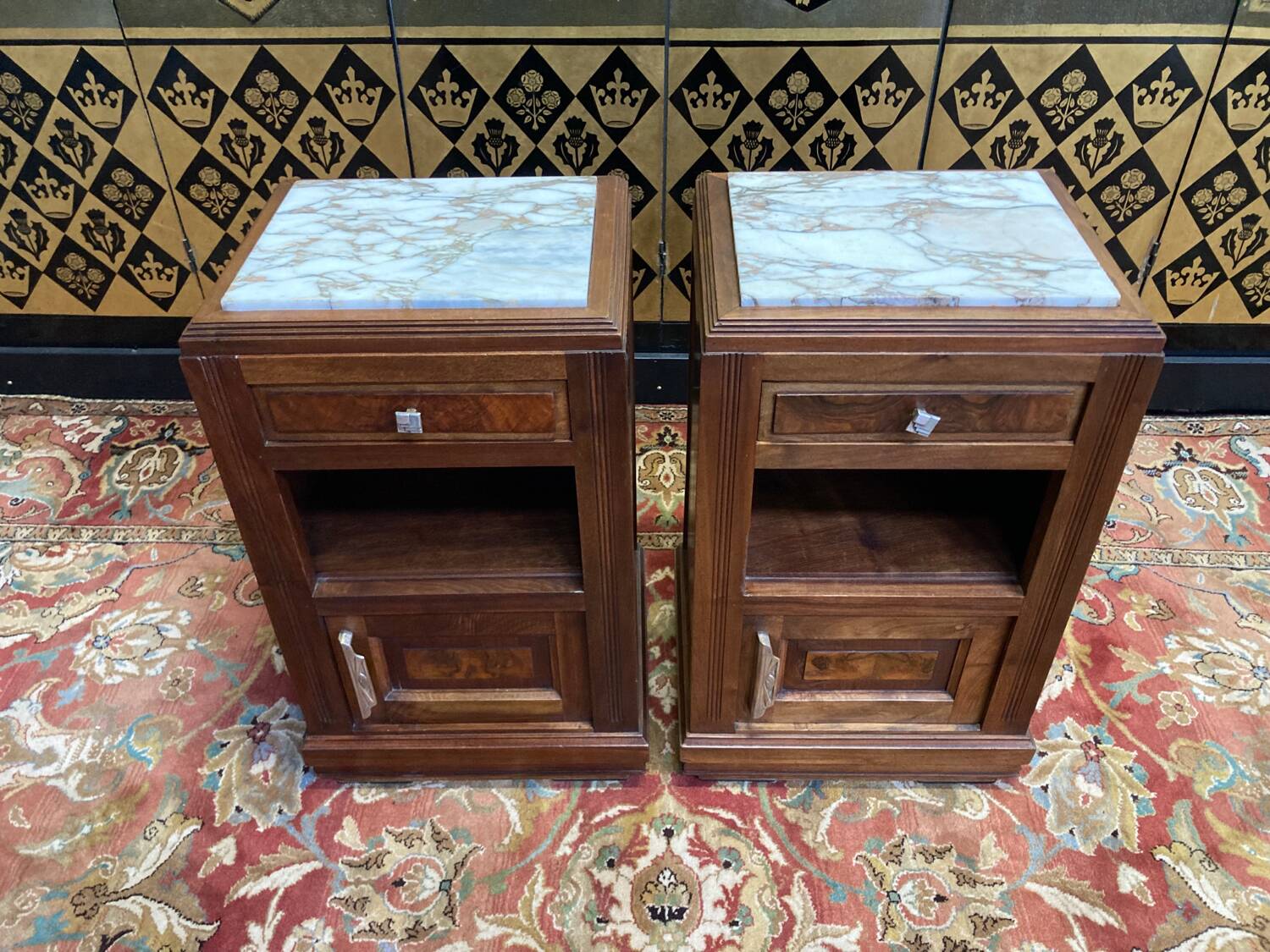 Paire de chevets art deco
