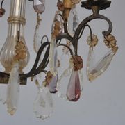Lustre pampilles époque début XXème 6 feux