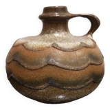 Vintage German ceramic handle vase from the 70s