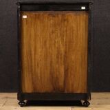 19th century English inlaid display cabinet