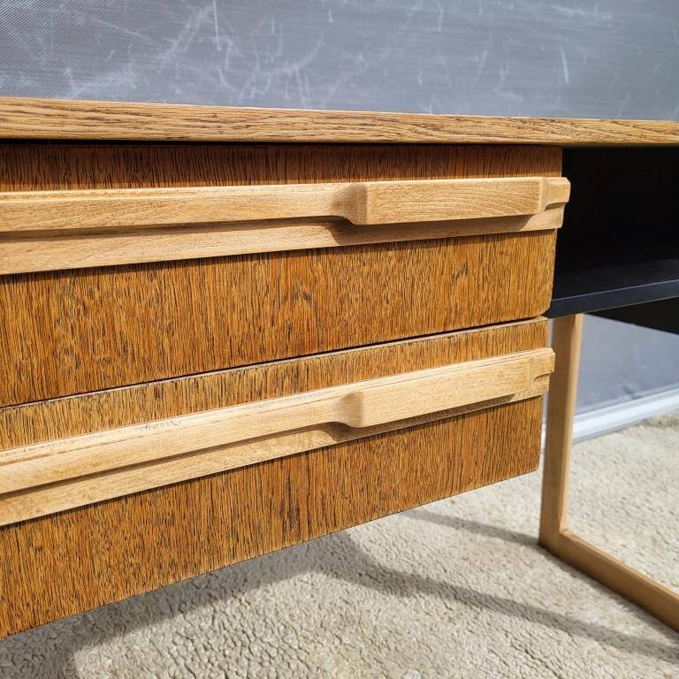 Scandinavian desk 1960s black pangaré