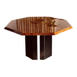 Dining table elm burl Roche Bobois Jean Claude Mahey vintage