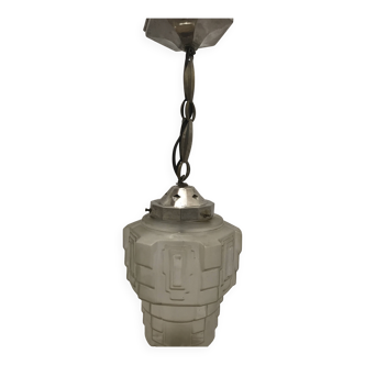 Suspension verre art deco