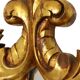 Classic Gold-Leaf Gilded Baroque Acanthus Mirror 45cm