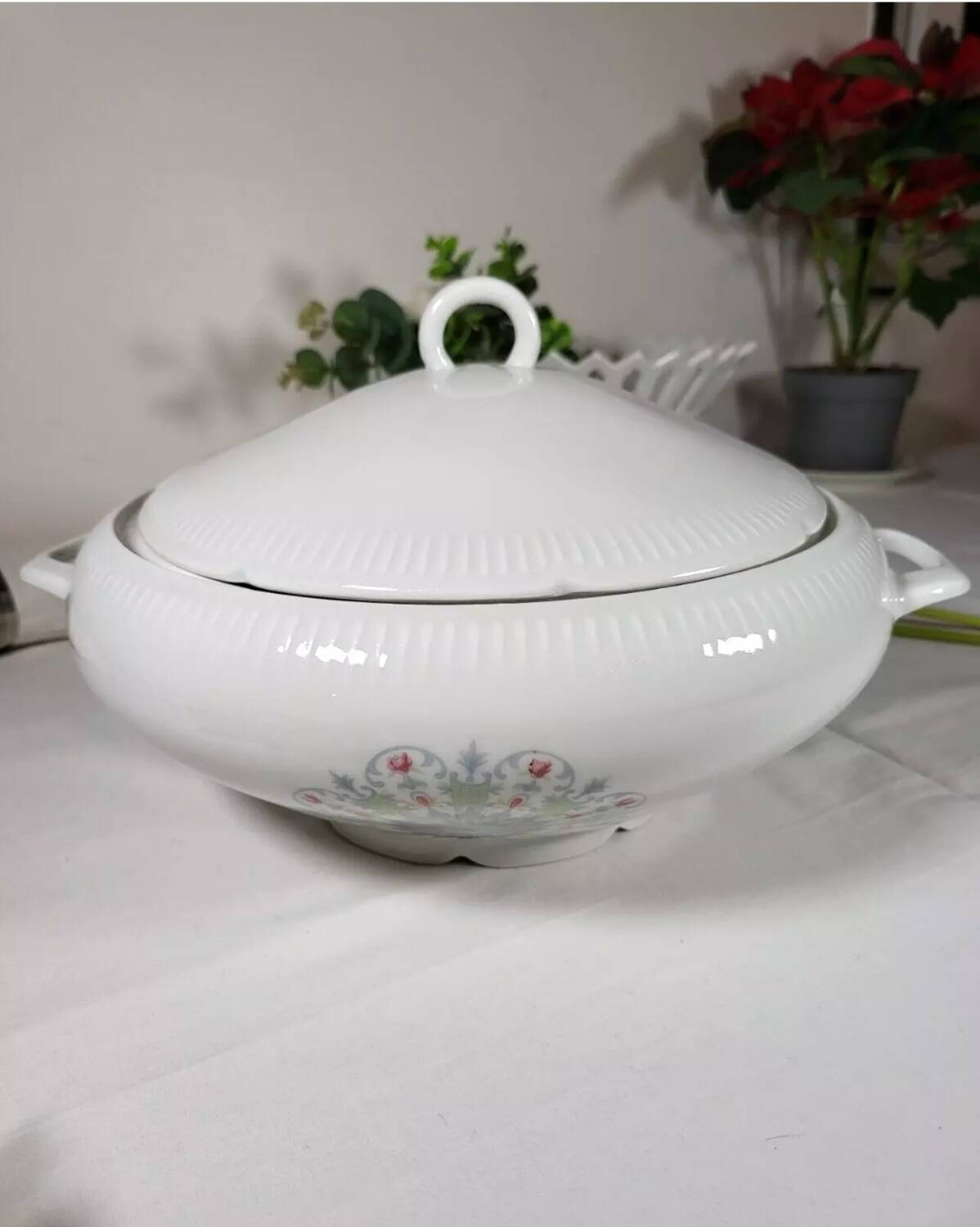 Vegetable Soup Tureen in Vierzon Porcelain