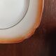 Orange porcelain dessert plates