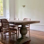 Table monastère en chêne ancien massif – SOLEIL 400 par 120 cm