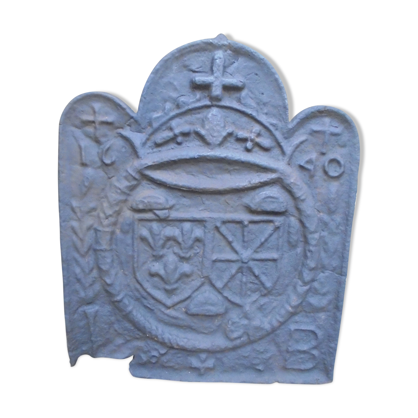 Railway plate 1640 at the arms of France and navarre