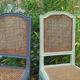 Duo de chaises vintage patiné