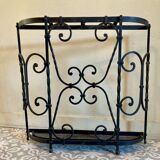 Antique wrought iron umbrella stand - early 20th century