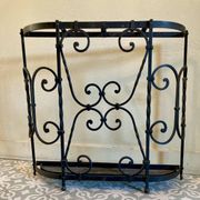 Antique wrought iron umbrella stand - early 20th century
