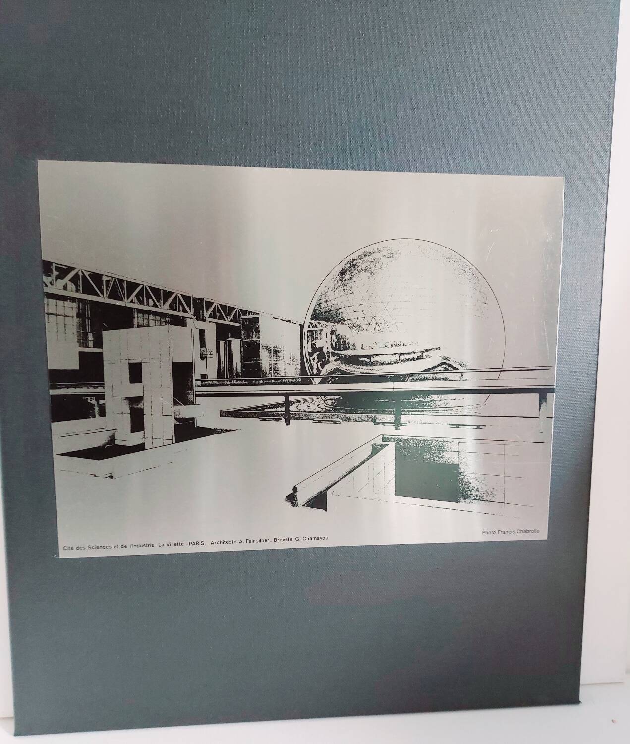 Photo on stainless steel La Vilette